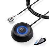 Pc Power Button,Pc-Netzschalter mit Fernstart-Funktion,1.8m Langem Kabel,Desktop-Computer Netzschalter mit LED-Licht&Selbstklebender Aufkleber,Einschaltknopf Extern Ideal für DIY,Haus&Büro