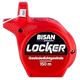 BISAN professional LOCKER Gewindedichtfaden 150m, Dichtfaden weiß, ideal für gasförmige, wasserführende, Zentralheizungs- und Druckluftinstallationen