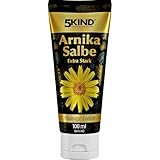 5kind Arnika Salbe Hochkonzentriert 100ml - Extra Stark Arnika Creme - Schnell Wirkende Salbe Hochdosiert - Intensive Creme mit Montana Extract - Gel für Muskeln und Gelenke