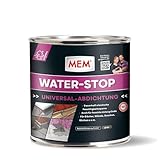 MEM Water Stop, Universalabdichtung und Feuchtigkeitssperre, Optimal geeignet für die Innen- und Außenanwendung, Lösemittel-, silikon- und bitumenfrei, Dichtet sofort, Grau, 1 kg