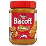 Lotus Biscoff | Süßer Brotaufstrich | Cremig | Karamellisierter Keksgeschmack | Vegan | Nussfrei | Kein Zusatz von Aromen oder Farbstoffen | PET Glas | 1,6 kg