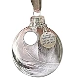 FGUUTYM Ist Christmas Memorial Ornaments Round Shape My A Piece Heave Heart Ornament of Christmas Pendant for Memorial Verwandte Christmas Ornaments Home Decor Pflanzkübel Mit Spalier (B, One Size)