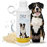 Pet Love Professionelles Hundeshampoo – neutral, sanft reinigend, ohne Parfüm und Farbstoffe, 250 ml