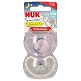 NUK Space Night Schnuller, Größe 2, 2er Pack