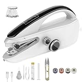 DAJASD Mini Handnähmaschine Elektrisch, Tragbare Elektrische Nähmaschine mit Nähzubehör, Tragbare Nähmaschine 2 Modi, Einfach zu Bediene für Anfänger und Profis Geeignet zum Kleidung, DIY, Vorhänge