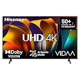 Hisense 65E6NT 164cm (65 Zoll) Fernseher, 4K UHD Smart TV, Precision Colour, HDR, Dolby Vision, 60Hz, Triple Tuner DVB-C/S/S2/T/T2, WiFi, HDMI 2.1, Bluetooth, Alexa Built-in, Schwarz, [2024]