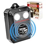 ADOGO Marderabwehr Mit Ultraschall,Marderschreck Mit Blitzlicht & Sensorsteuerung,Marderschutz Für Auto,Marderschreck Batteriebetrieben,Maderschrecker Dachboden Für Haus Dachboden,Garten,Marder,Ratten