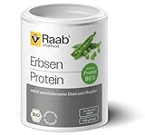 Raab Vitalfood® Erbsen Protein Pulver Bio (100 g) - 80% pflanzliches Protein, vegane Proteinquelle, reich an Eisen, enthält natürlicherweise Phosphor und alle 8 essentiellen Aminosäuren