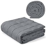 Autsel Gewichtsdecke 9kg 155x220cm, Weighted Blanket aus 100% Baumwolle, Gewichtsdecke für Erwachsene für tiefen Schlaf, Schwere Decke, Anti Stress Therapiedecke, Entspannungsdecke