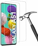 (2 Stück) Samsung Galaxy A51 Tempered Glass Ultra Slim Tempered Glass Panzer Schutz Glas Schutzfolie Protecter Schutzglas Display 9H 2,5D Displayschutzfolie
