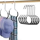 5 Stück Gürtelringe Gürtelhalter, Multifunktionaler Huthalter, Schalhalter, Krawattenbügel mit Wäschehaken, für Organisation von Gürteln, Handtaschen, Schals,Caps & Taschen