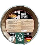 FRITZTOWN Air Fryer Paper – 100 Stück, 20 cm Rund | Antihaft Backpapier für Heißluftfritteusen | Kompatibel mit Ninja COSORI Philips Cecotec Midea Russell Hobbs XL XXL Airfryer