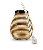 caámate. Yerba Mate Tee Set ● Das Original ● Keramik Matebecher + Edelstahl Bombilla