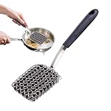 Grillbürste, Scheuerbürste mit langem Griff, Edelstahl-Reinigungswerkzeug für Topf, Outdoor, Grill, Küche, Hinterhof, Outdoor-Aktivitäten