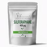 Sulforaphan 400 µg – 100 Brokkoli Kapseln – Brokkolisprossen Extrakt hochdosiert – natürliche Antioxidantien – Zellschutz – vegan – ohne Zusatzstoffe – Forest Vitamin