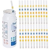 MAGICLULU Multifunktionale Pool Teststreifen Wasserqualität Wassertester Ph Härte Alkalinität Cyanursäure Messstreifen für Pool Spa Thermalquelle Präzise und Tragbar