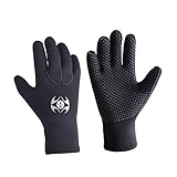 DINHEAROM 1Paar Neopren Tauchhandschuhe für Herren rutschfeste Schnorchelhandschuhe für Wassersport und Tauchen XL Strapazierfähig und Isolierend Schwimmen