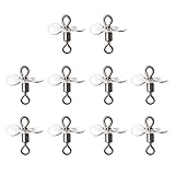 10 Stück Fliegenpropeller Spinnerbait Topwater Angelköder Edelstahl Spinnerbait Requisiten Angelköder