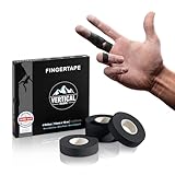 VERTICAL FELLOWS® Klettertape 1,5cm breit mit PDF Tapeanleitung -DERMATEST sehr gut- ideales Fingertape für Klettern Bouldern Kraftsport Volleyball Kampfsport