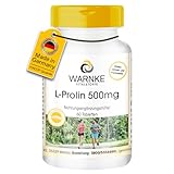 L-Prolin 500mg - Aminosäure - 60 Tabletten - hochdosiert & vegan | Warnke Vitalstoffe - Deutsche Apothekenqualität