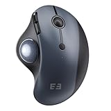 seenda Trackball Maus Kabellos, 2,4G USB & Bluetooth Maus mit Trackball, 8 Leise Tasten, 200 bis 1600 DPI, Wiederaufladbare Ergonomische Trackball für PC, Laptop, Tablet (Schwarz & Blau)