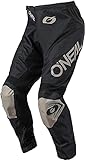 O'NEAL | Motocross-Hose | MX Enduro | Maximale Bewegungsfreiheit, Atmungsaktives & langlebiges Design, Luftdurchlässiges Innenfutter | Pants Matrix Ridewear | Erwachsene | Schwarz Grau | Größe 36/52