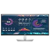 Dell P3421W Gebogener Monitor 34 Zoll, UWQHD 3440 x 1440 Pixel, 8 ms, W-LED IPS, HDMI, DisplayPort, USB-C, Schwarz/Silber (Generalüberholt)