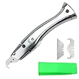 Teppichmesser, Fischform Mit Trapezklingen Und Klingenhalter, Präzisions Teppichmesser Klingen Aluminiumlegierung Für Schnittfeste Teppiche Teppichmesser