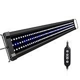 NICREW ClassicLED G2 Aquarium Beleuchtung, Steuerbar LED Lampe mit Mondlicht, IP67 Wasserdicht für Süßwasser-Aquarien, 90-125cm