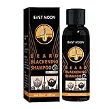 Bartschwärzungsshampoo Für Männer Qiuck Dye Mustache Coloring Conditioner Bartfärbeshampoo Für Färbendes Weißes Graues Bartgrau Reduzierendes Bartwaschshampoo Schnurrbartfärbeshampoo