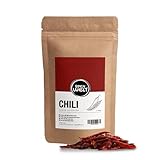 Spicy Welt Ganze Chilischoten Getrocknet (100g) - Rote Chilis Schoten – für Eintöpfe, Soßen und Chiliöl | Würzig, Fruchtig und Wärmend | 100% Naturrein, Ohne Zusätze