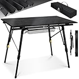 KESSER® Campingtisch faltbar Klapptisch mit Aluminiumrahmen...