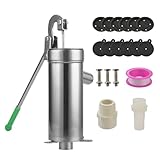 Handbrunnenpumpe - Handbrunnenpumpe für Terrassenbrunnen, Tiefbrunnenpumpe | Wasserstrahlpumpe für Hausbrunnen, Rührpumpe, Grundwasser für Wasser: