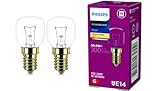 2x Philips Backofenlampe E14 40W Tropfenform 45mm...