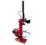 CROSSFER Holzspalter HSP13T-G9.0 13 Tonnen Spaltkraft / 104 cm Spaltlänge/Benzinmotor 9 PS 4 Takt OHV luftgekühlt / 2 Hand Bedienung/große Transporträder/hohe Spaltkraft