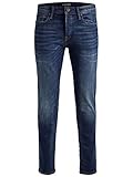 Herren Jack & Jones Jeans Tim Straight Legs Slim Fit Flat Front Tim ORIGINAL, Farben:Dunkelblau-2, Größe Jeans:33W / 32L