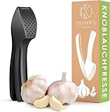 Oliver's Kitchen ® Premium Knoblauchpresse - Handlich & Leicht zu Reinigen - Zerkleinert Knoblauch & Ingwer Mühelos (Kein Schälen Nötig) - Extra Stark & Strapazierfähig