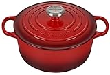 Le Creuset Signature Gusseisen-Bräter mit Deckel, Ø 24 cm,...