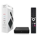 Nokia Streaming Box 8010, Android TV (Chromecast, HDMI, H.264, HEVC H.265, Netflix, Prime Video, Disney+), Schwarz