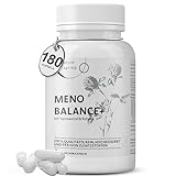 Wechseljahre Kapseln für Frauen ab 50 | Meno Balance+ | Komplex mit Yamswurzel, Rotklee & Baldrian | Eisen, Folsäure & B-Vitamine | Hitzewallungen, Schlaf & Stimmung | 180 vegane Kapseln, laborgeprüft