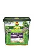 Rasendünger gegen Unkraut + Moos Komplett-Pflege, Rasendünger mit Unkrautvernichter, Moosvernichter, 3 Monate Langzeitwirkung 9 kg, für 300m²