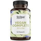 Vegan Multivitamin & Mineralien mit 14 Vitaminen u.a. B12, Jod, Eisen, Cholin (120 Kapseln hochdosiert) für Veganer & Vegetarier - Vegan Supplements - Vegetarier Vitamine - Multivitamin vegan