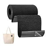 Biliant 1 Stück Gewebeklebeband 2M x 10CM, Flicken Selbstklebend Stoff Gewebe-Reparaturband für Segeltuch, Gewebeband Schwarz