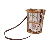 NOLITOY 1stk Aufbewahrungskorb Aus Rattan Hochzeitsdeko Damen-umhängetasche Elegante Umhängetaschen Für Damen Spitze Zeremonie Blumenkorb Blumenmädchenkörbe Für Hochzeiten Vorratsbehälter