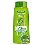 Garnier Fructis Anti-Schuppen Shampoo XXL, Beruhigendes Shampoo für schuppige Kopfhaut, Für mehr Glanz und Geschmeidigkeit, Mit Grüntee, Maxi Format, 700ml