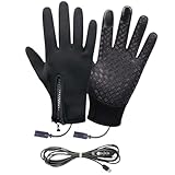 shpuuyy Beheizte Motorradhandschuhe, elektrische Handwärmer, Heizhandschuhe, 3 Modi, winddicht, Handwärmer für Motorrad, Reiten, Laufen, Fahren, Ski, Roller, Herren, Damen, Angeln, Outdoor-Sport