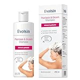 Evolsin® Ekzem & Psoriasis Shampoo zur Kopfhautbehandlung bei Schuppenflechte & Ekzemen I OHNE KORTISON I Medizinprodukt I Bei Neurodermitis & Schuppenflechte Kopfhaut