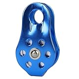 HAISENG Kleine Seilrolle, Aluminiumlegierung, Outdoor-Klettern, 20 kN, Einzelkletterer, Baumpfleger, befestigt, einfach zu bedienen, Höhlenzubehör