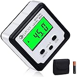 Lytool Winkelmesser Digitaler Neigungsmesser Inklinometer mit Magnetfuß, Horizontaler Bevel Box Winkelmessgerät Digitale Wasserwaage mit HOLD- und Display Flip Funktion