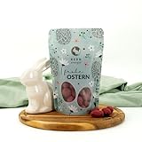 KERNenergie Himbeermandeln - schokolierte Nüsse in Vollmilchschokolade mit Himbeerstaub - geröstete Mandeln in Schokolade - Leckeres Ostergeschenk - Geschenk für Männer & Frauen